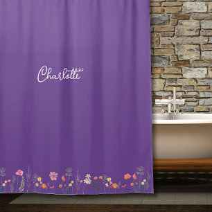 Lavender Wildflower greenery watercolor