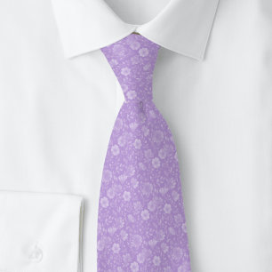 Lavender Wildflowers Tie