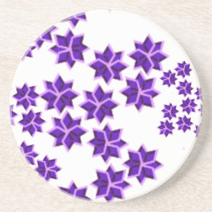LAVENDER WISH FLOWERS BEVERAGE COASTERS - GIFTS