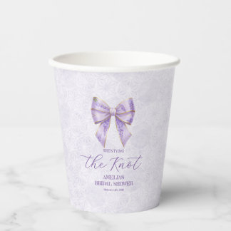 Lavender Wisteria Ribbon – Japanese-Inspired Paper Cups