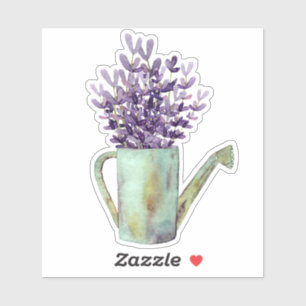 Lavender with Rustic Watering Can