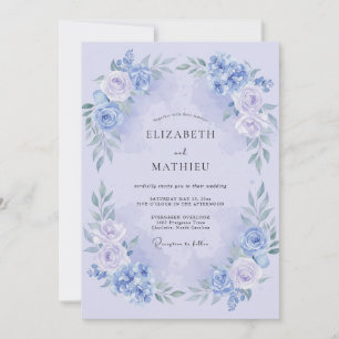 Lavender Wondrous Spring Wedding Invitation