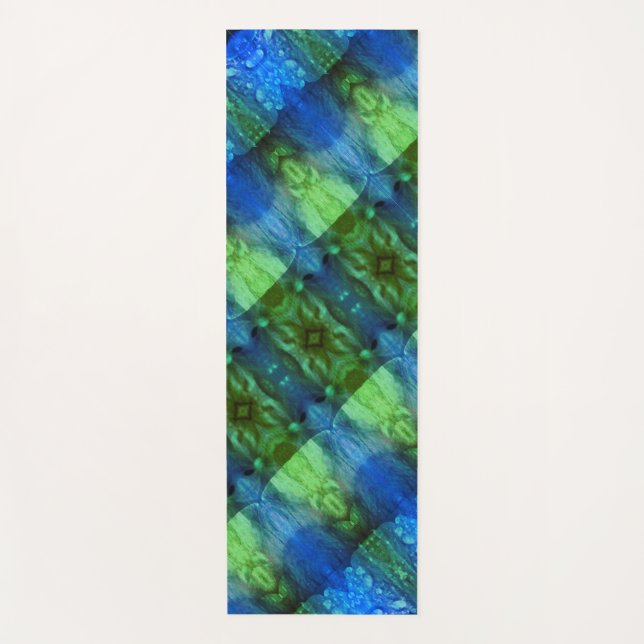 Lavenders X GL Ikat 13  Yoga Mat (Front)