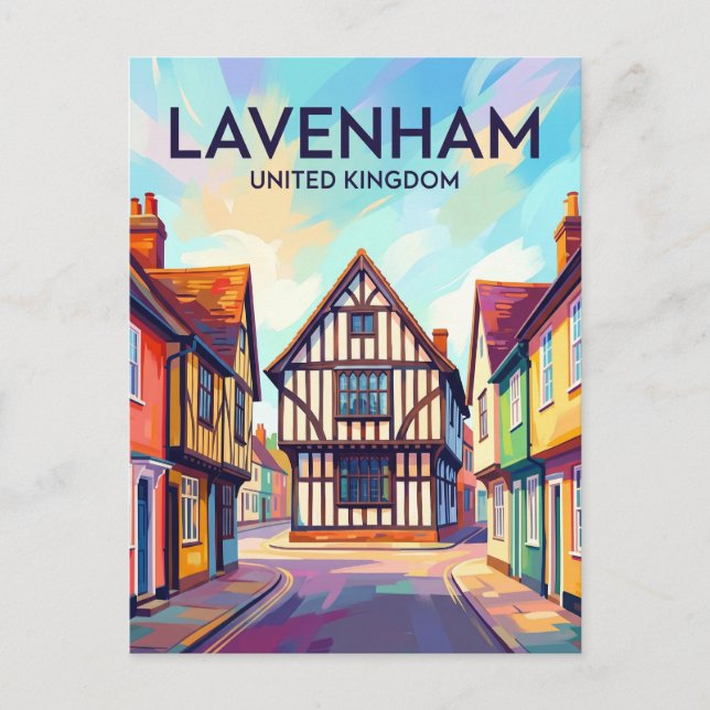 Lavenham United Kingdom Postcard (Front)