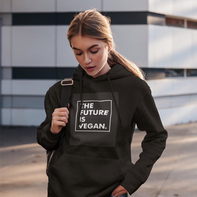 L'avenir est Sweat - shirt à capuche végétalien (Créateur téléchargé)