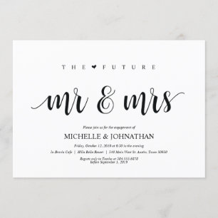 L'avenir M. et Mme, invitations du parti Engagemen