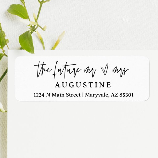 L'avenir M. & Mme Wedding Inviter Adresse de retou (Créateur téléchargé)