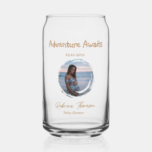 l'aventure attend la photo de baby shower rose dor