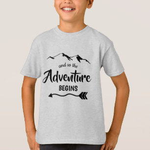 L'aventure commence T-shirt garçon tendance