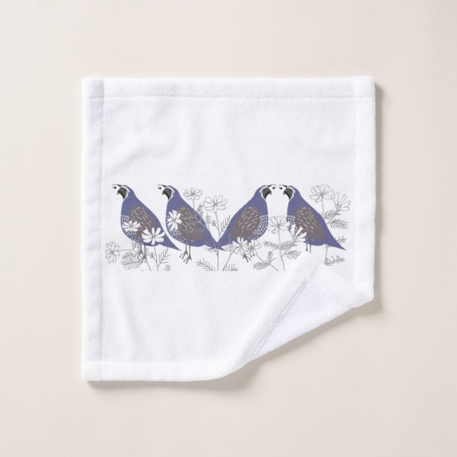 Laver la caille (Gant de toilette)