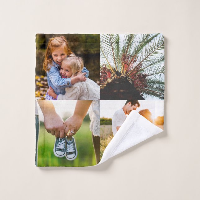 Laver tissu 4 Modèle photo (Gant de toilette)