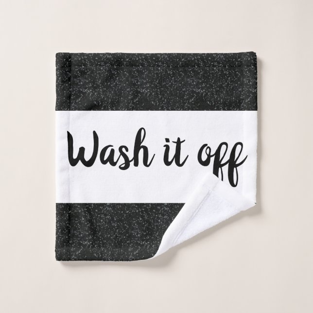 Lavez-le sur les lave-linge et les serviettes (Gant de toilette)