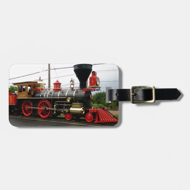 laviathon 63  steam engine luggage tag (Front Horizontal)