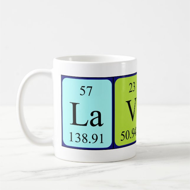 Lavina nom de table périodique tasse (Gauche)