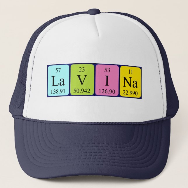Lavina periodic table name hat (Front)