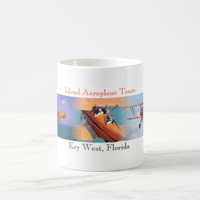 L'avion d'île voyage la tasse de 15 onces (Centre)