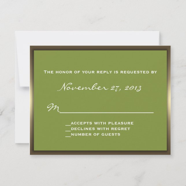Lavish Camo Wedding RSVP (Devant)