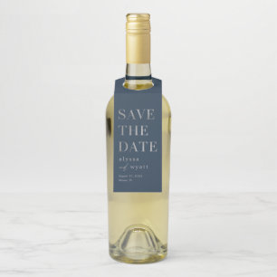 Lavish Glow Save The Date Bottle Tag