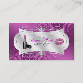 Lavish Plum Sparkling Cosmetologist Business Card