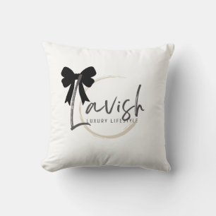 Lavish Signature Bow Throw Pillow