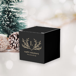 Lavish Soirée EDITABLE COLOR Holiday Party Favor Box