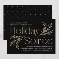 Lavish Soirée Editable Colour Holiday Party