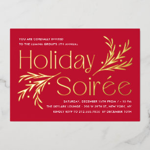 Lavish Soirée Foil Fête Invitation