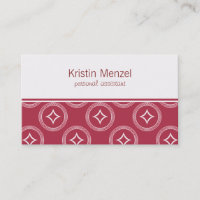 Lavishly Romantic Business Card, Magenta