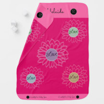 LavishlyOn 2 Side Print Pink Love Flower 