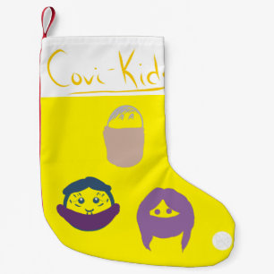 LavishlyOn Cute Covi-Kids Facemask Whisper Dolls Small Christmas Stocking