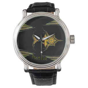LavishlyOn Multi-Coloured Peace Fish Watch