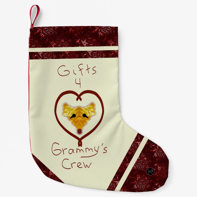 LavishlyOn Reindeer Gifts For Grammy's Crew Small Christmas Stocking (Front)