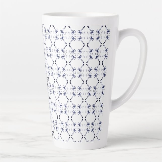 L'avocat de la Marine et White Gavels Latte Mugs (Droite)