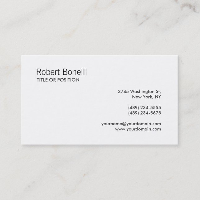 Law Automotive Bakery Music DJ Etc. Business Card (Front)