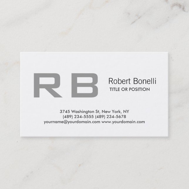Law Automotive Bakery Music DJ Etc. Business Card (Front)