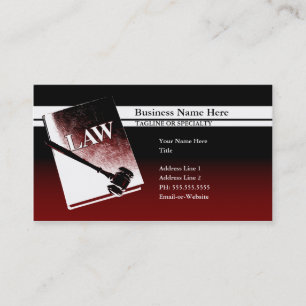 law book business card