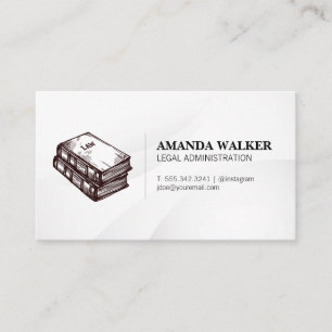 Law Books Stacked Criminal Justice Business Card