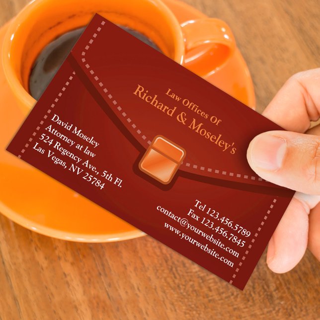 Law Briefcase Business Card (Creator Uploaded)