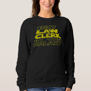 Law Clerk  Space Backside Design Sweatshirt