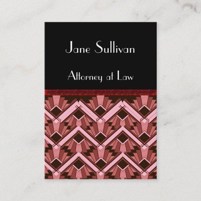 law deco business card (Front)