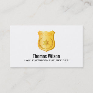 Law Enforcement Business Cards Template