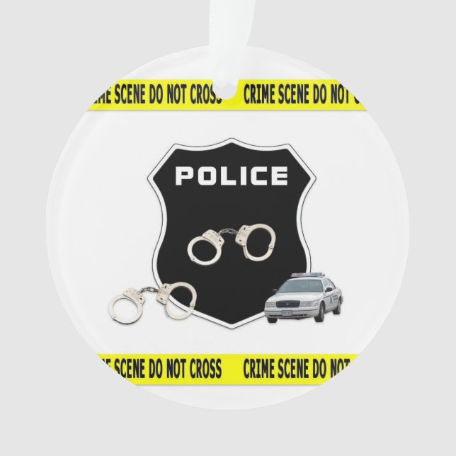 Law Enforcement Crime Scene   Ornament (Front)