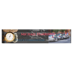Law Enforcement Department Pride Custom Acrylic  Nameplate