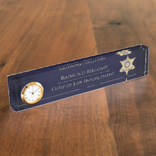 Law Enforcement Desk Nameplate