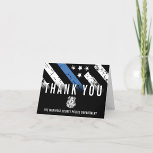 Law Enforcement First Responder Police Officer Thank You Card
