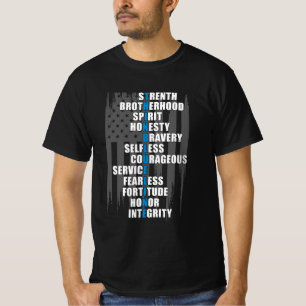 Law Enforcement Flag Police Appreciation T-Shirt