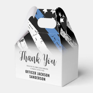 Law Enforcement Police Department Retirement Party Favor Box