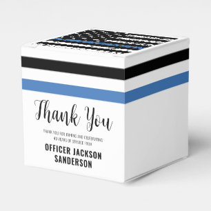 Law Enforcement Police Department Retirement Party Favor Box