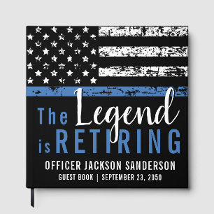 Law Enforcement Police Department Retirement Party Guest Book