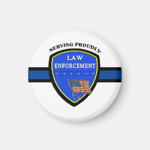 Law Enforcement Police    Magnet